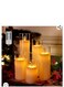 LED Flameless Pillar Candles Set of 5 &ndash; Battery Operated with Remote and Timer, 3D Flickering Flame, Plexiglass Candles for Home, Wedding, Holiday