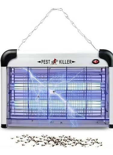 Electric Bug Zapper &ndash; 2800V Powerful Flying Insect Mosquito Killer with 20W Blue Light Attraction &ndash; Plug-In Pest Control for Moths, Fruit Flies, Gnats