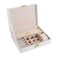Jewelry Storage Box &ndash; Elegant Diamond Pattern Home Necklace &amp; Ring Organizer, Simple Jewelry Box for Women, Premium Jewelry Box for Drawer or Vanity

