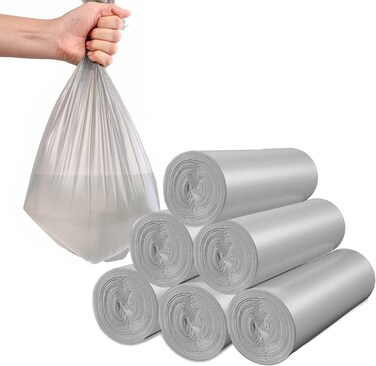 Increase Gallon Trash Bags with Handle Ties &ndash; Strong Garbage Bags for Office, Kitchen, Bedroom, Portable Waste Bin Liners for Daily Use