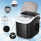 Ice Maker Machine Countertop 15Kg 24H, Portable Ice Cube Maker Ready in 6 Minutes, Self-Cleaning Ice Machine for Home Kitchen Office, Includes Scoop
