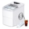 Countertop Ice Maker Machine &ndash; Self-Cleaning Portable Ice Maker with 2 Ice Sizes, 26lbs in 24Hrs, 9 Bullet Ice Cubes in 6 Mins, Ice Scoop &amp; Basket Included (White)

