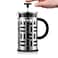 Eileen 8 Cup French Press Coffee Maker &ndash; Premium Stainless Steel &amp; Glass Coffee Press for Rich, Flavorful Brew, Easy to Use &amp; Clean
