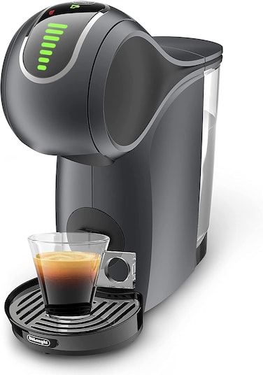 ماكينة صنع قهوة نسكافيه دولتشي غوستو جينيو إس تاتش EDG426.GY بود كبسولة - إسبرسو، كابتشينو، لاتيه وأكثر - ماكينة قهوة رمادية صغيرة الحجم مع تحكم باللمس