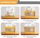 Foldable Car Trunk Organizer with Wheels &amp; Lids &ndash; XXL Portable Transparent Boot Organizer, Stackable Storage Box for Car, Picnic &amp; Camping &ndash;  (Blue)
