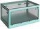 Foldable Car Trunk Organizer with Wheels &amp; Lids &ndash; XXL Portable Transparent Boot Organizer, Stackable Storage Box for Car, Picnic &amp; Camping &ndash;  (Blue)
