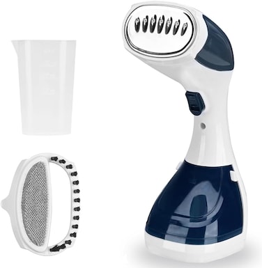 Handheld Garment Steamer for Clothes &ndash; 1100W Powerful Steam Iron with 7oz (200ML) Water Tank &ndash; Fast Heat-Up, Portable Steamer for Home &amp; Travel, Wrinkle Remover, White
