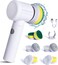Electric Spin Scrubber Set &ndash; Cordless Rechargeable Cleaning Brush with Multiple Heads, Powerful Electric Scrub Brush for Bathroom, Kitchen, Tile, Sink, Shoes