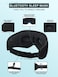 Bluetooth Sleep Headphones with 3D Eye Mask &ndash; Wireless Music Sleep Mask with HD Stereo Speakers &ndash; Bluetooth 5.0 Sleeping Headphones for Side Sleepers, Travel
