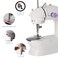 Portable Mini Sewing Machine &ndash; Electric 2-Speed Handheld Sewing Machine with Foot Pedal, Double Thread, Adjustable Stitch &ndash; Small Embroidery Machine