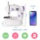 Portable Mini Sewing Machine &ndash; Electric 2-Speed Handheld Sewing Machine with Foot Pedal, Double Thread, Adjustable Stitch &ndash; Small Embroidery Machine