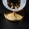 Ovate Crystal Table Lamp &ndash; 3-Way Dimmable Touch Control Nightstand Lamp, Gold Diamond Decorative Light for Bedroom, Living Room, Parties