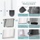 Wall Hanging Soft TPR Toilet Brush Set with Holder &ndash; Silicone Bristles, Detachable Handle, Durable Bathroom Cleaner &ndash;WC Accessories for Easy