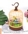 Mini Voice-Activated Bird Toy in Birdcage &ndash; Chirping Parrot with Fluttering Wings   Interactive Animal Toy for Babies, Toddlers &amp; Kids &ndash; Musical Toy Gift for Boys &amp; Girls
