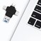 4-in-1 USB Flash Drive OTG 128GB &ndash; External Storage Memory Stick with USB-A, Micro USB, Type-C, TF/SD Card Reader