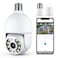 2K Light Bulb Security Camera &ndash; Wireless Outdoor 360&deg; Pan/Tilt IP Security Cam with Motion Tracking, Siren Alarm, Color Night Vision, 2-Way Audio