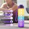 1L Motivational Water Bottle with Straw &amp; Time Marker &ndash; Leakproof Sports Drink Bottle with Secure Locking Lid, BPA-Free Tritan Plastic for Gym, Running, Cycling, School