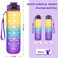1L Motivational Water Bottle with Straw &amp; Time Marker &ndash; Leakproof Sports Drink Bottle with Secure Locking Lid, BPA-Free Tritan Plastic for Gym, Running, Cycling, School