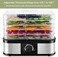 Electric Food Dehydrator Machine with 5 Stackable Trays &ndash; Adjustable Temperature Control 104&deg;F&ndash;158&deg;F for Drying Fruit, Vegetables, Herbs, Jerky, Pet Treats