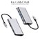 محول USB C Hub 8 في 1 T7 - ​​من النوع C إلى 3 منافذ USB 3.0، HDMI، RJ45 Ethernet، USB-C PD، قارئ بطاقات SD/TF - محطة إرساء متعددة المنافذ لأجهزة MacBook وDell وHP وiPad Pro