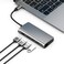 محول USB C Hub 8 في 1 T7 - ​​من النوع C إلى 3 منافذ USB 3.0، HDMI، RJ45 Ethernet، USB-C PD، قارئ بطاقات SD/TF - محطة إرساء متعددة المنافذ لأجهزة MacBook وDell وHP وiPad Pro