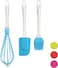 3-Piece Silicone Baking Utensil Set &ndash; Heat Resistant Kitchen Tools with Basting Brush, Dough Spatula &amp; Balloon Whisk &ndash; Non-Stick, BPA-Free Baking Kit for Cooking, Baking