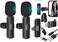 Dual Wireless Microphone System for iOS &amp; Lighting Devices &ndash; Mini Portable Clip-on Mic with Receiver for Vlogging, YouTube, Online Classes &amp; Zoom Calls
