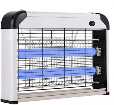 2-in-1 20W Electric Hangable Mosquito &amp; Fly Zapper &ndash; Powerful Indoor Insect Killer for Home, Garage, Kitchen &amp; Dining Room &ndash; Quiet, Safe &amp; Energy Efficient Pest Control
