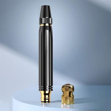 High-Pressure Garden Hose Nozzle Sprayer &ndash; Leak-Proof Metal Water Gun with 3 Adjustable Spray Patterns for Car Wash, Pet Cleaning &amp; Garden Watering