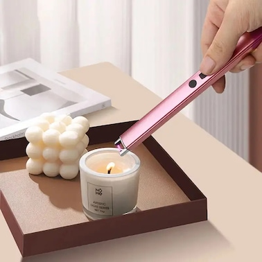 ولاعة كهربائية قابلة لإعادة الشحن عبر USB - ولاعة بلازما بدون لهب مقاومة للرياح مع قفل أمان، وعنق مرن وتصميم فاخر للمطبخ، والشواء، وإضاءة الشموع، والتخييم