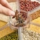 Automatic 10kg Dry Food Storage Dispenser &ndash; 360&deg; Rotating Plastic Cereal, Rice, Grain Dispenser with Measuring Cup, Airtight Container for Kitchen Pantry
