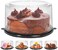 6-Inch Round Cake Container with Lid &ndash; Clear PET Plastic Cake Box Keeper for Storage, Transport &amp; Display, Airtight Cake Holder for Bakery &amp; Home Use
