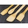 4-Piece Wooden Bamboo Spatula Set &ndash; Non-Toxic, Eco-Friendly Non-Stick Kitchen Utensils with Long Handles &ndash; Natural Wooden Spoons &amp; Turner Set