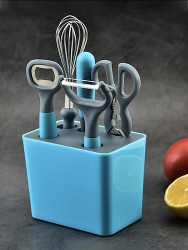 6-Piece Kitchen Utensil Set with Ergonomic Handles &ndash; Heat-Resistant, Non-Stick Cooking Tools for Food Preparation &ndash; Durable, Easy-to-Clean Kitchen Tool Set