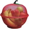 Apple-Shaped Fruit &amp; Vegetable Basket with Mesh Net Cover &ndash; Decorative Countertop Kitchen Stand for Fresh Produce Storage, Fruit Fly Protection, and Air Circulation
