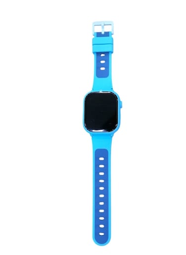 Kids 4G Smart Watch with SIM Card &ndash; GPS Tracker, Video &amp; Voice Calling, SOS, HD Camera, Educational Games, Waterproof &ndash; Smartwatch for Boys &amp; Girls (Sky Blue)
