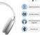 Wireless Bluetooth 5.0 Headphones &ndash; Over-Ear Headset with Adjustable Headband, Stereo Sound, Built-in Mic, Long Battery Life &ndash; Compatible with Mobile, PC &amp; TV (Silver)
