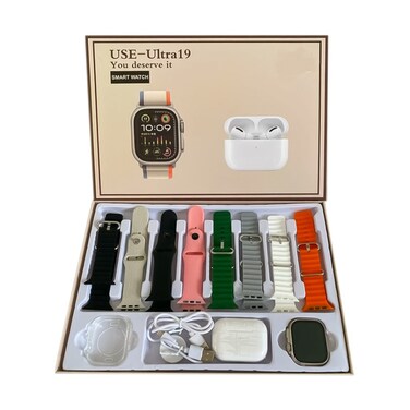 SMARTWATCH USE ULTRA 19 9+1 &ndash; Advanced Fitness Tracker with Heart Rate Monitor, Sleep Tracking, Step Counter, Multi-Sport Modes, Bluetooth Call, Touchscreen
