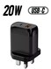 20W Fast Wall Charger &ndash; Dual Port USB-C PD &amp; USB-A Quick Charger Block for iPhone 15/14/13, Samsung Galaxy, iPad, Pixel, Android Devices &ndash; Compact Power Adapter