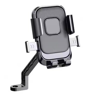Bike Mobile Phone Holder Stand &ndash; 360&deg; Rotation with One-Click Locking Clamp &ndash; Handlebar Mount for Bicycle, Scooty, Motorcycle &ndash; Universal Phone Cradle