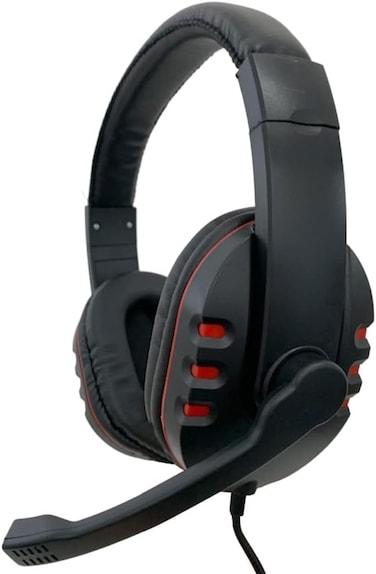 Wired Gaming Headset with 40mm Drivers &ndash; Noise Cancelling Over-Ear Headphones with Mic &amp; Volume Control &ndash; Compatible with PS5, PS4, Xbox, PC, Switch, Laptop