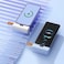 Mini Portable Power Bank 5000mAh &ndash; Compact Capsule Design with Digital Display, Dual Output USB Charger for iPhone, Android, Tablets &ndash;  Emergency Backup Battery,
