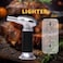 Refillable Butane Blow Torch Lighter &ndash; Adjustable Flame with Safety Lock for Kitchen, Cooking, Baking, Creme Brulee, BBQ, Crafts, Soldering &amp; Camping