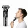 Mini Cordless Electric Shaver for Men &ndash; Triple Rotating Head Razor, Stainless Steel Blades, Rechargeable Portable Face Shaving Machine