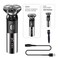 Mini Cordless Electric Shaver for Men &ndash; Triple Rotating Head Razor, Stainless Steel Blades, Rechargeable Portable Face Shaving Machine
