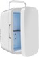 8L Mini Fridge &ndash; Compact Thermoelectric Cooler &amp; Warmer for Bedroom, Office, Skincare, Car &ndash; Portable Single Door Mini Refrigerator with Compartments  &ndash; White
