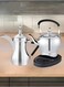 Coffee Pot Set &ndash; Stainless Steel Turkish &amp; Arabic Coffee Maker with Cups and Tray   Elegant Moka Pot Espresso Set for Home, Office, or Gifting   Heat-Resistant Handle