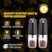 Gravity Electric Salt and Pepper Grinder Set &ndash; Automatic One-Handed Mill with Adjustable Coarseness &amp; LED Light   Battery-Operated Stainless Steel Salt &amp; Pepper Shaker
