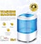 Mini Washing Machine with Spin Dryer &ndash; Compact Portable Washer with Adjustable Water Level &amp; Drain Hose, Easy-to-Use Laundry Machine