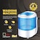 Mini Washing Machine with Spin Dryer &ndash; Compact Portable Washer with Adjustable Water Level &amp; Drain Hose, Easy-to-Use Laundry Machine